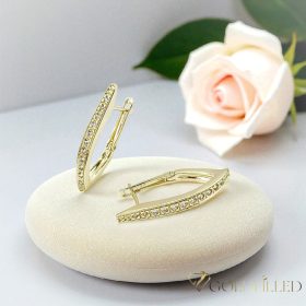   GOLDFILLED Υποαλλεργικό Σκουλαρίκια 25 mm 14K χρώμα