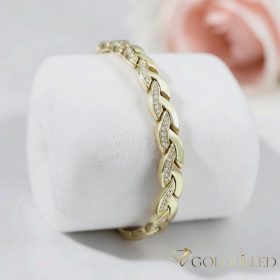   GOLDFILLED Υποαλλεργικό Βραχιόλι 19 cm/7mm 14K χρώματος