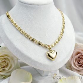   GOLDFILLED Υποαλλεργικό Κολιέ 50cm/5,2mm +Μενταγιόν 14K χρώμα