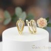 GOLDFILLED Υποαλλεργικό Σκουλαρίκια 17 mm 14K χρώμα