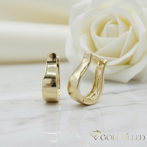 GOLDFILLED Υποαλλεργικό Σκουλαρίκια 17mm 14K χρώμα