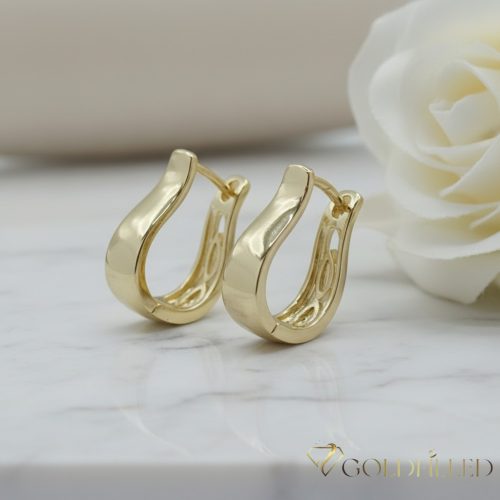 GOLDFILLED Υποαλλεργικό Σκουλαρίκια 17mm 14K χρώμα