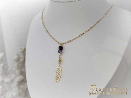 GOLDFILLED Υποαλλεργικό Κολιέ 45cm/1 mm 14K χρώμα