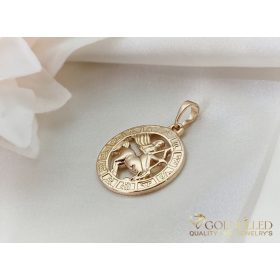  GOLDFILLED Υποαλλεργικό Μενταγιόν 28mm 18K χρώμα