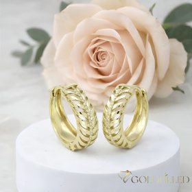   GOLDFILLED Υποαλλεργικό Σκουλαρίκια 17 mm 14K χρώμα