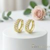 GOLDFILLED Υποαλλεργικό Σκουλαρίκια 17 mm 14K χρώμα