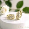GOLDFILLED Υποαλλεργικό Σκουλαρίκια 17 mm 14K χρώμα