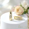 GOLDFILLED Υποαλλεργικό Σκουλαρίκια 17 mm 14K χρώμα