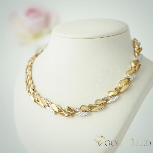 GOLDFILLED Υποαλλεργικό Περιδέραιο 45cm/ 9 mm πολύχρωμο 18K χρώμα