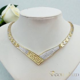   GOLDFILLED Υποαλλεργικό Περιδέραιο 45 cm/6-16 mm 14K πολύχρωμο χρώμα