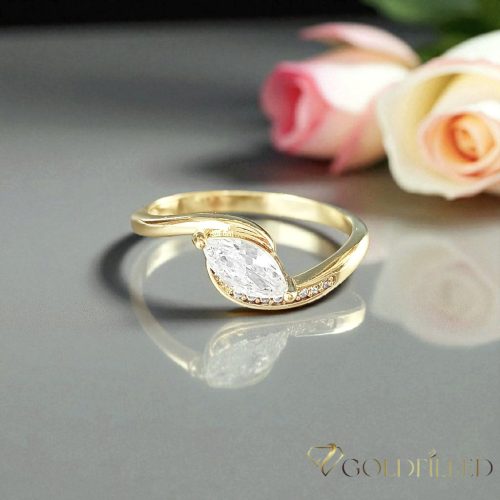 "GOLDFILLED" Υποαλλεργικό Δαχτυλίδι, διαφορετικά σε μεγέθη 14K χρώματος