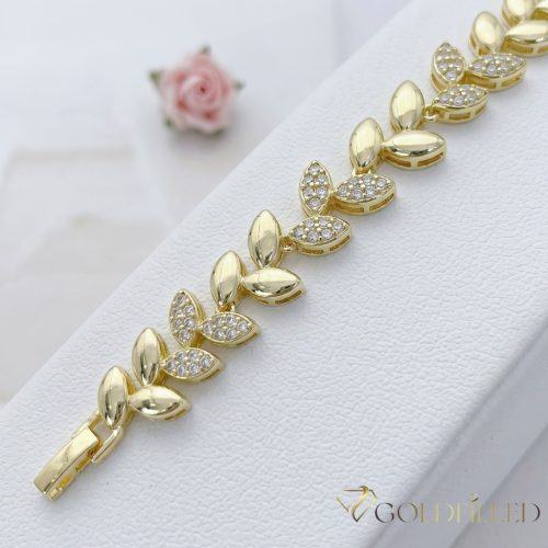 GOLDFILLED Υποαλλεργικό Βραχιόλι 19 cm/14mm 14K χρώματος