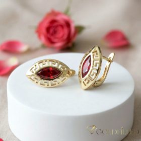   GOLDFILLED Υποαλλεργικό Σκουλαρίκια 20 mm 14K χρώμα