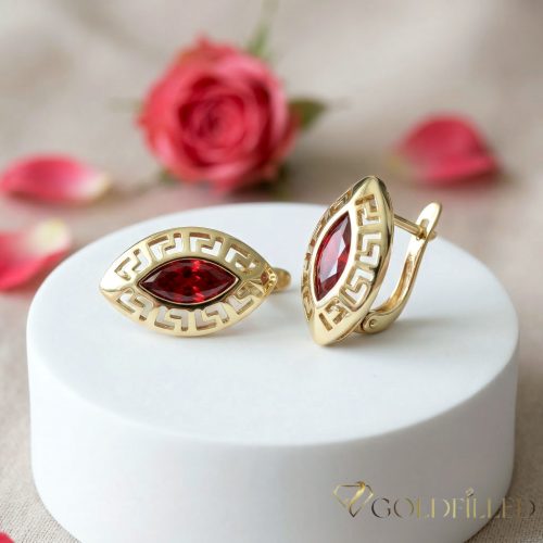 GOLDFILLED Υποαλλεργικό Σκουλαρίκια 20 mm 14K χρώμα