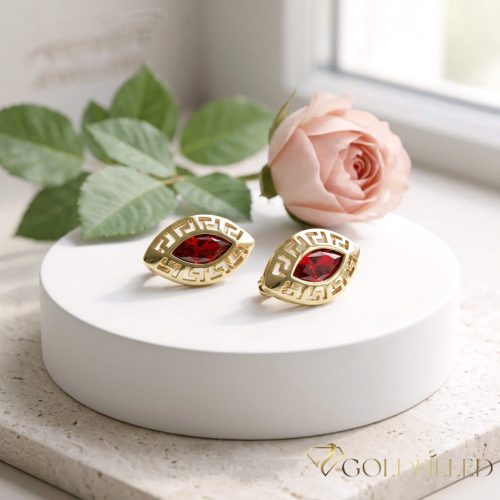 GOLDFILLED Υποαλλεργικό Σκουλαρίκια 20 mm 14K χρώμα