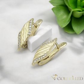   GOLDFILLED Υποαλλεργικό Σκουλαρίκια 18mm 14K χρώμα
