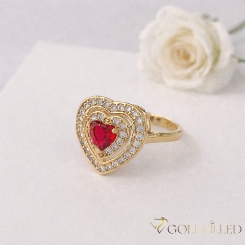 "GOLDFILLED" Υποαλλεργικό Δαχτυλίδι, διαφορετικά σε μεγέθη 18K χρώματος