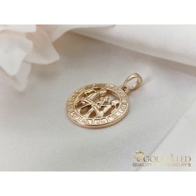   GOLDFILLED Υποαλλεργικό Μενταγιόν 28mm 18K χρώμα