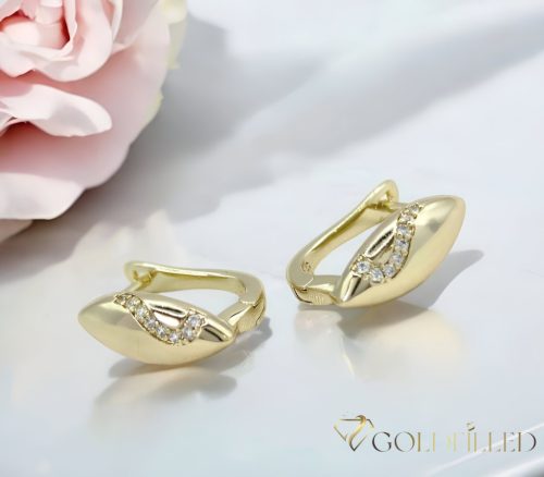 GOLDFILLED Υποαλλεργικό Σκουλαρίκια 16mm 14K χρώμα