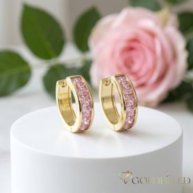   GOLDFILLED Υποαλλεργικό Σκουλαρίκια 19mm 14K χρώμα