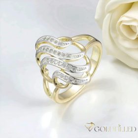   "GOLDFILLED" Υποαλλεργικό Δαχτυλίδι, διαφορετικά σε μεγέθη 14K χρώματος