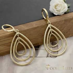   GOLDFILLED Υποαλλεργικό Σκουλαρίκια 45mm 14K χρώμα