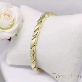  GOLDFILLED Υποαλλεργικό Βραχιόλι 19cm/5mm 14K χρώματος