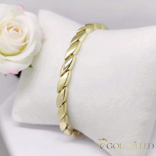 GOLDFILLED Υποαλλεργικό Βραχιόλι 19cm/5mm 14K χρώματος