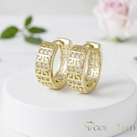   GOLDFILLED Υποαλλεργικό Σκουλαρίκια 18mm 14K χρώμα