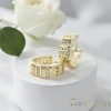 GOLDFILLED Υποαλλεργικό Σκουλαρίκια 18mm 14K χρώμα