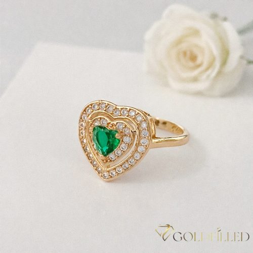 "GOLDFILLED" Υποαλλεργικό Δαχτυλίδι, διαφορετικά σε μεγέθη 18K χρώματος