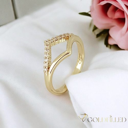 "GOLDFILLED" Υποαλλεργικό Δαχτυλίδι, διαφορετικά σε μεγέθη 14K χρώματος