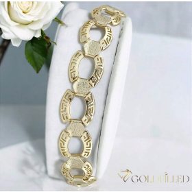   GOLDFILLED Υποαλλεργικό Βραχιόλι 19cm/14mm 14K χρώματος