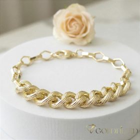   GOLDFILLED Υποαλλεργικό Βραχιόλι 19cm/7-10mm 14K χρώματος