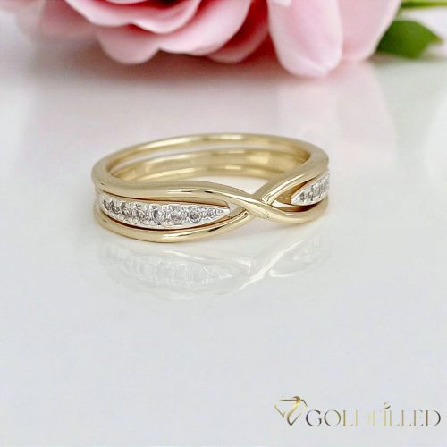 "GOLDFILLED" Υποαλλεργικό Δαχτυλίδι, διαφορετικά σε μεγέθη 14K χρώματος