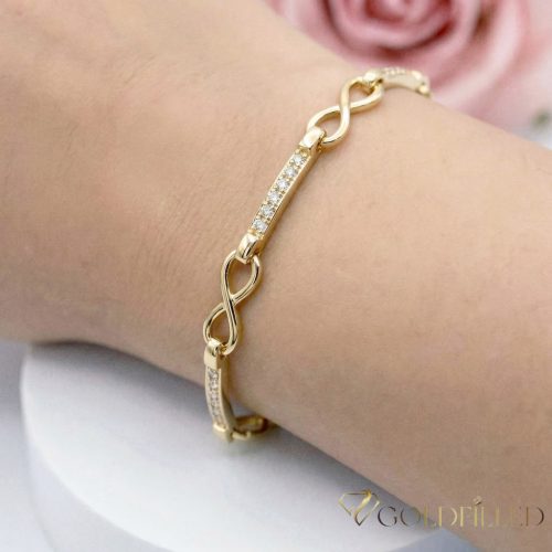 GOLDFILLED Υποαλλεργικό Βραχιόλι 19cm/5mm 14K χρώματος