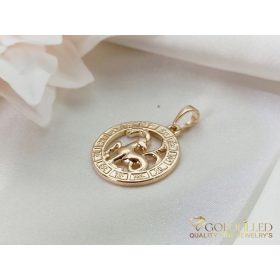   GOLDFILLED Υποαλλεργικό Μενταγιόν 28mm 18K χρώμα