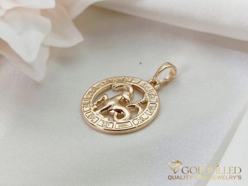 GOLDFILLED Υποαλλεργικό Μενταγιόν 28mm 18K χρώμα