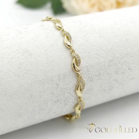   GOLDFILLED Υποαλλεργικό Βραχιόλι 19cm/6mm 14K χρώματος