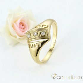   "GOLDFILLED" Υποαλλεργικό Δαχτυλίδι, διαφορετικά σε μεγέθη 14K χρώματος