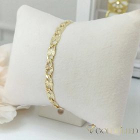   GOLDFILLED Υποαλλεργικό Βραχιόλι 17cm/5,5mm 14K χρώματος