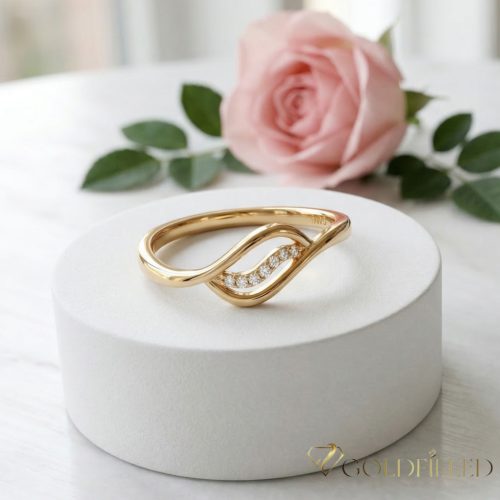 "GOLDFILLED" Υποαλλεργικό Δαχτυλίδι, διαφορετικά σε μεγέθη 18K χρώματος