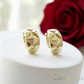   GOLDFILLED Υποαλλεργικό Σκουλαρίκια 18mm 14K χρώμα