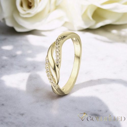 "GOLDFILLED" Υποαλλεργικό Δαχτυλίδι, διαφορετικά σε μεγέθη 14K χρώματος