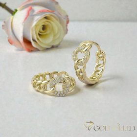   GOLDFILLED Υποαλλεργικό Σκουλαρίκια 16mm 14K χρώμα
