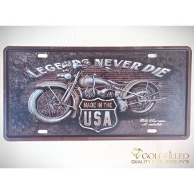   Διακοσμητικό Μεταλλική πινακίδα15x30cm