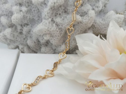 GOLDFILLED Υποαλλεργικό Βραχιόλι 19cm /6mm 18K