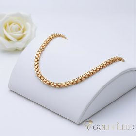   GOLDFILLED Υποαλλεργικό "Bismarck" Κολιέ 50cm/4mm 18K χρώμα