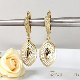   GOLDFILLED Υποαλλεργικό Σκουλαρίκια 42mm 14K χρώμα