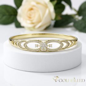   GOLDFILLED Υποαλλεργικό Μπρασελέ 4-10mm χρώμα 14K διάμετρος 60mm ( ανοιγόμενο )